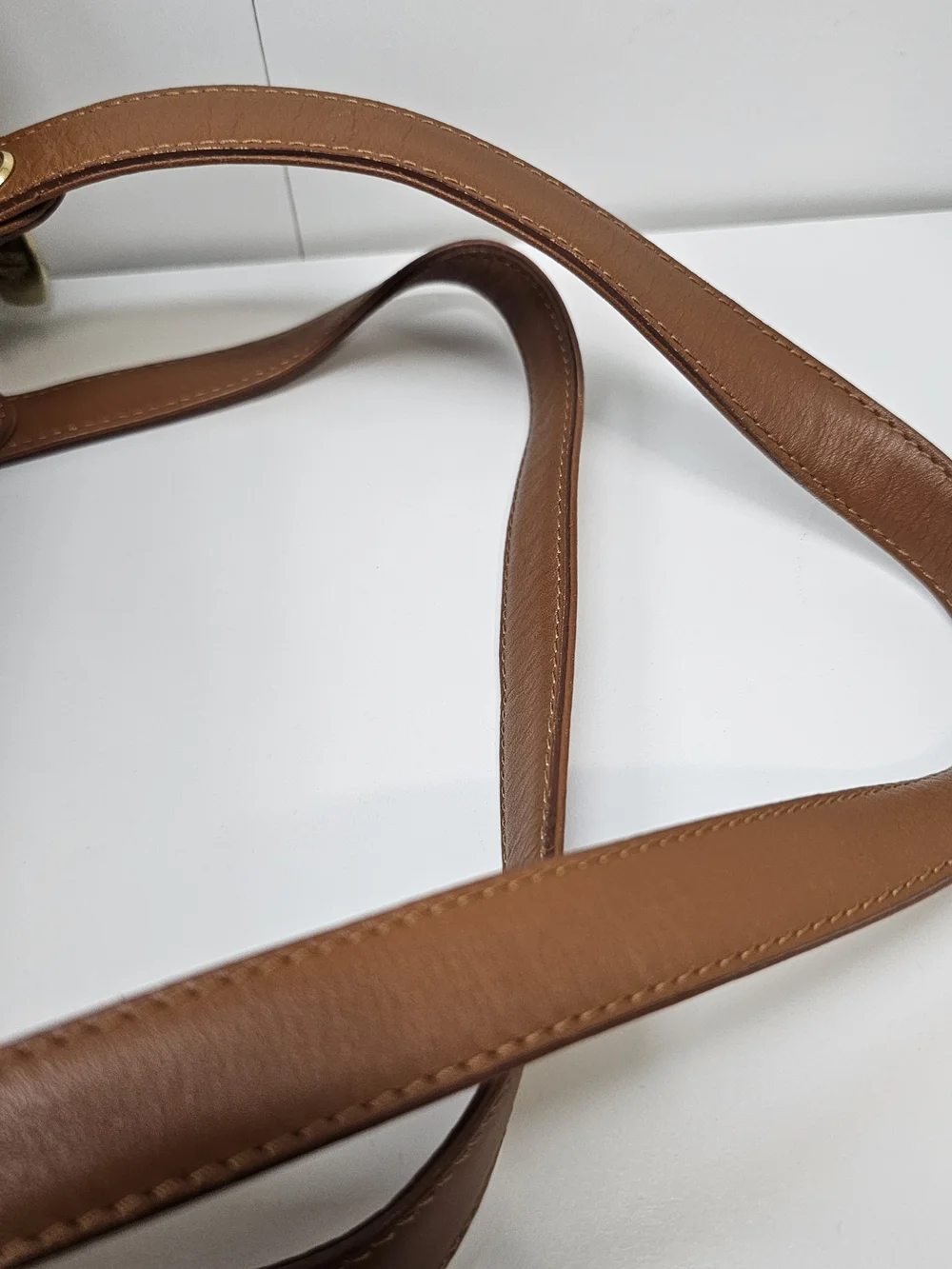 MCM Cognac Visetos Barrel Satchel Bag